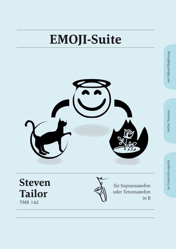 Product picture to: Die Emoji-Suite - Smileys als Melodien für Sopran- oder TenorsaxophonSteven Tailor