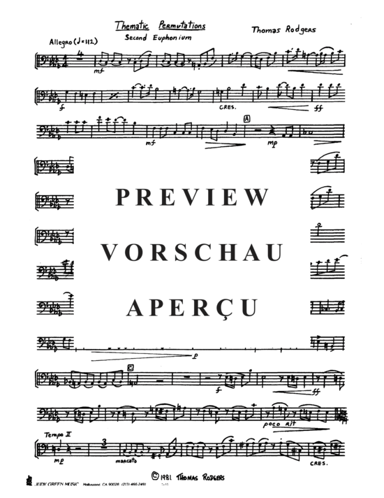 Product gallery: Page 14 of 21 Thematic Permutations , , (Tuba Quartett EETT)