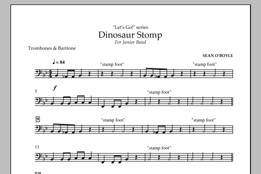 Produktgalerie: Seite 1 von 1 Dinosaur Stomp - Trombone/Baritone B.C., , Ensemble