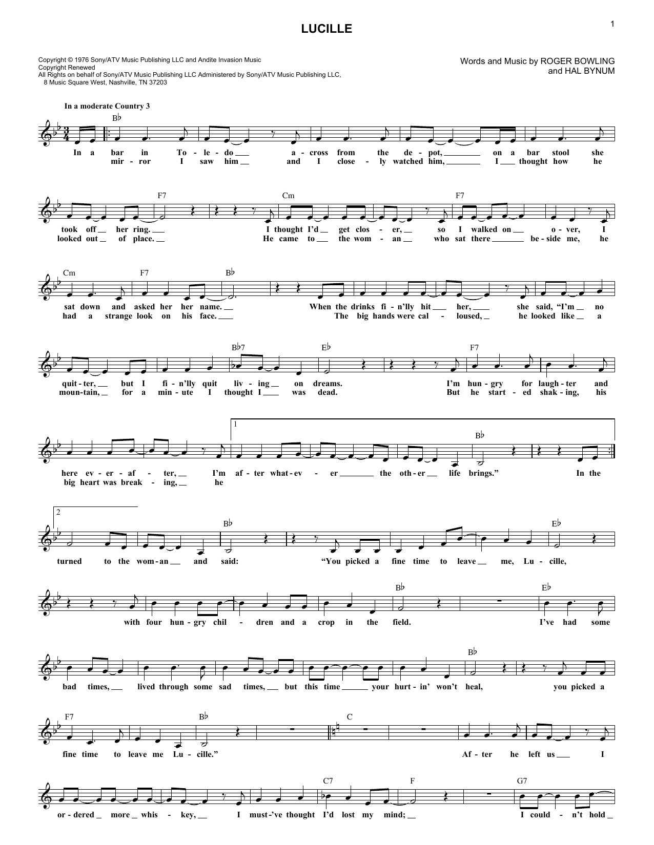 Produktgalerie: Seite 1 von 1 Lucille, Kenny Rogers, Melodieinstrument