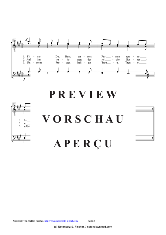 Product gallery: Page 3 of 3 Dem Landesfürsten , , (male choir)