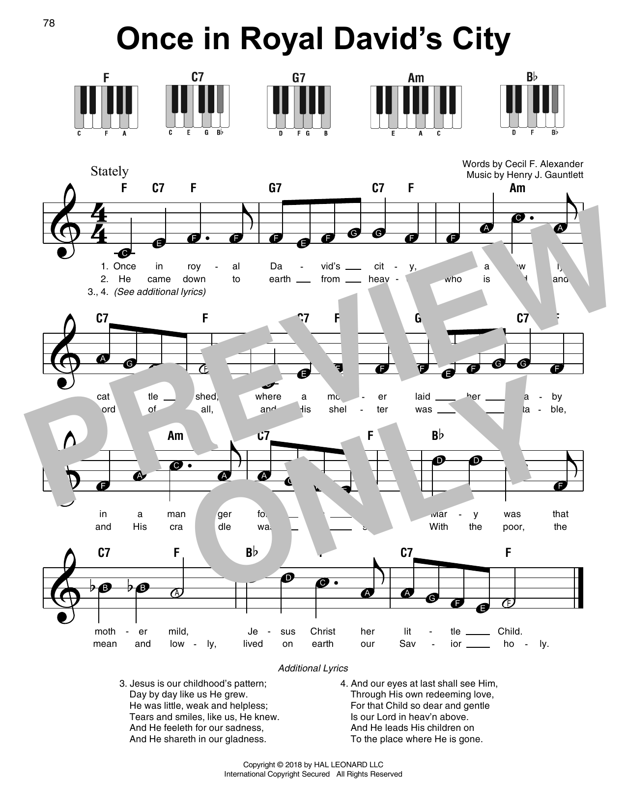 Produktbild zu: Once In Royal David's City