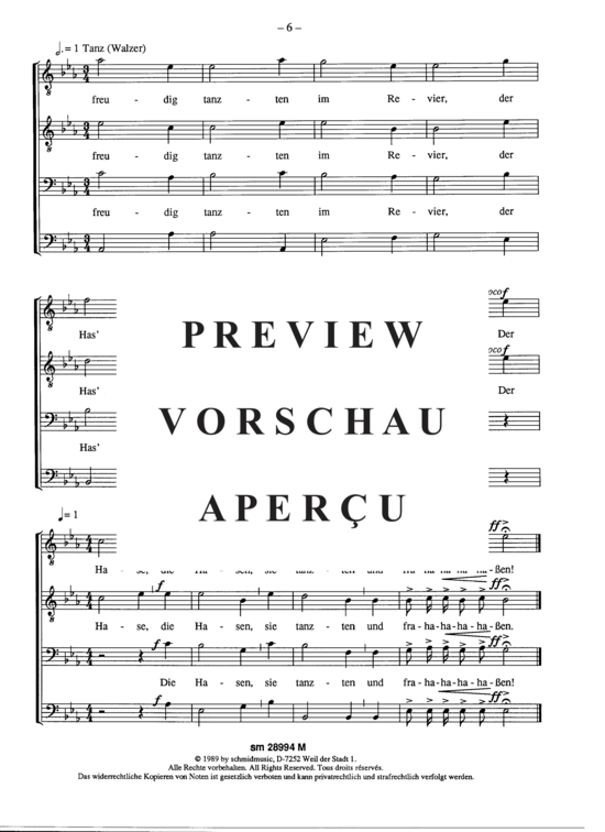 Product gallery: Page 7 of 7 Der tanzende Hase , , (male choir)