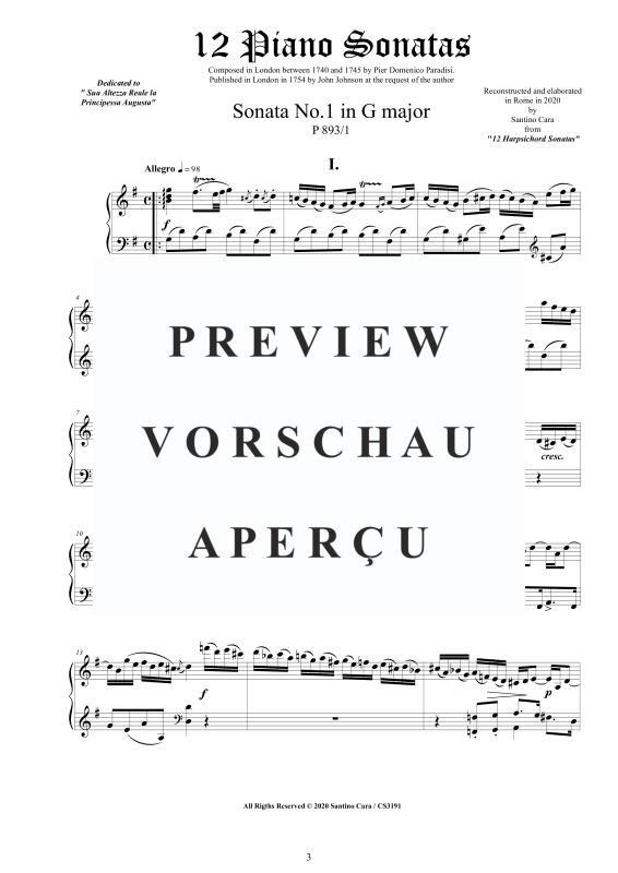 Produktgalerie: Seite 4 von 11 12 Klavier Sonaten P893 - Vollständige Partituren, , Klavier Solo