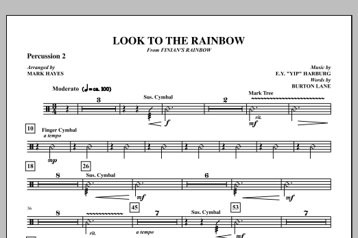 Produktgalerie: Seite 1 von 1 Look To The Rainbow - Percussion 2, Mark Hayes, Chor
