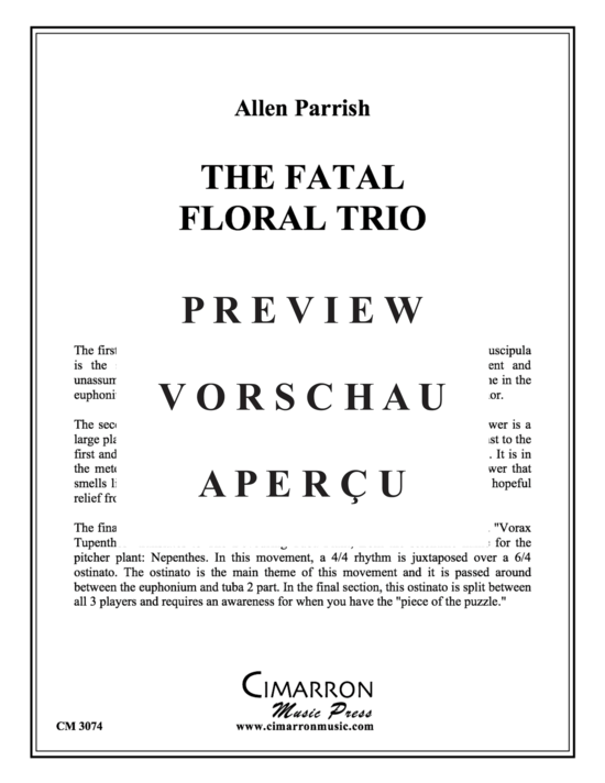 Produktgalerie: Seite 2 von 14 The Fatal Floral Trio , , (Tuba Trio ETT)