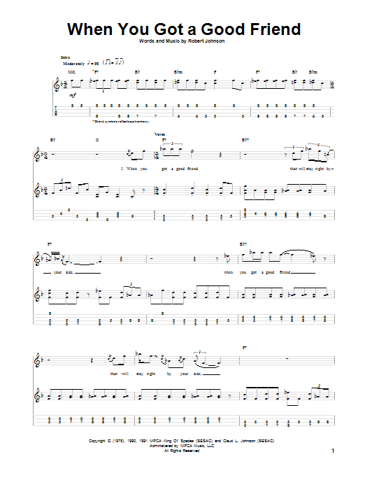 Product gallery: Page 1 of 1 When You Got A Good Friend, Robert Johnson