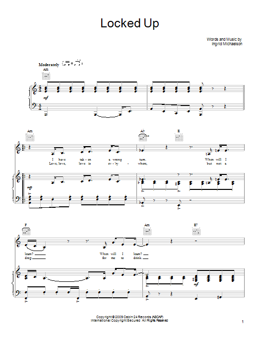 Produktgalerie: Seite 1 von 1 Locked Up, Ingrid Michaelson, Gesang, Gitarre, Klavier