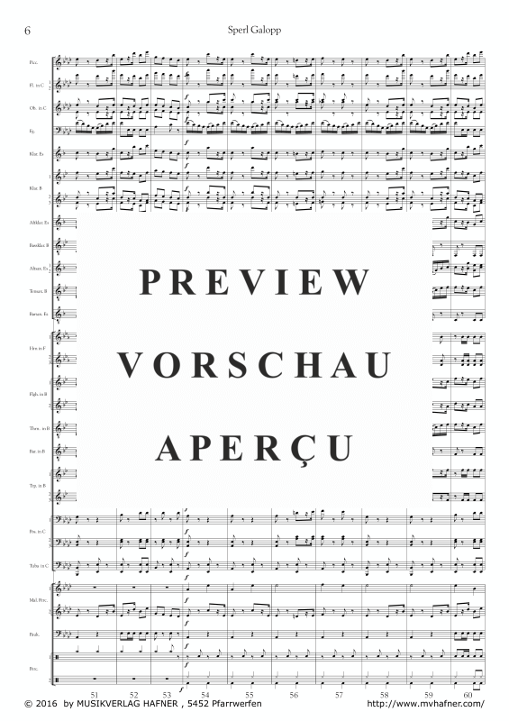 Product gallery: Page 11 of 11 Sperl Galopp, , (large wind orchestra)