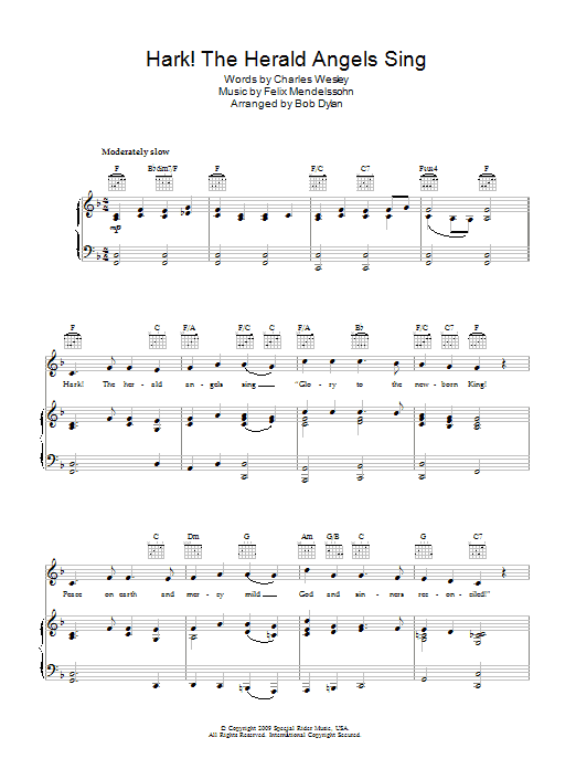 Product gallery: Page 1 of 1 Hark! The Herald Angels Sing, Bob Dylan