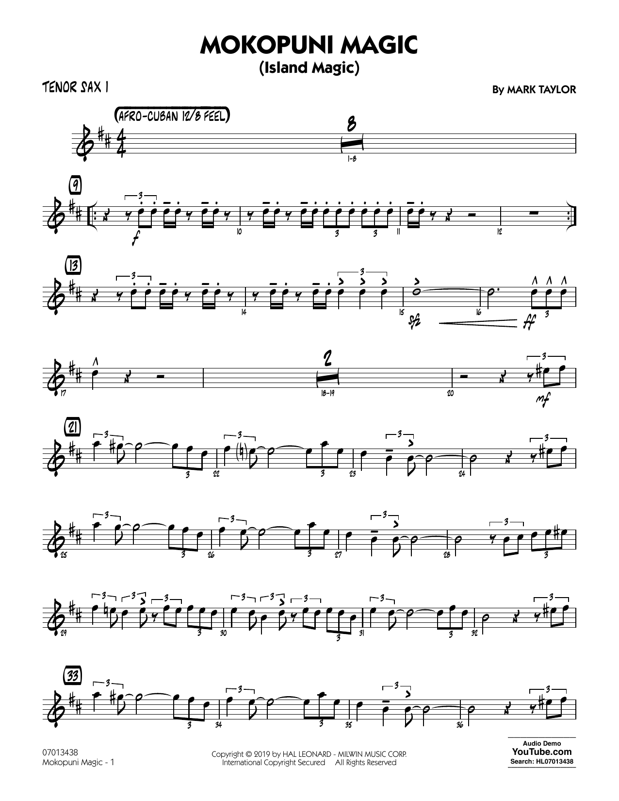 Produktgalerie: Seite 1 von 1 Mokopuni Magic (Island Magic) - Tenor Sax 1, Mark Taylor