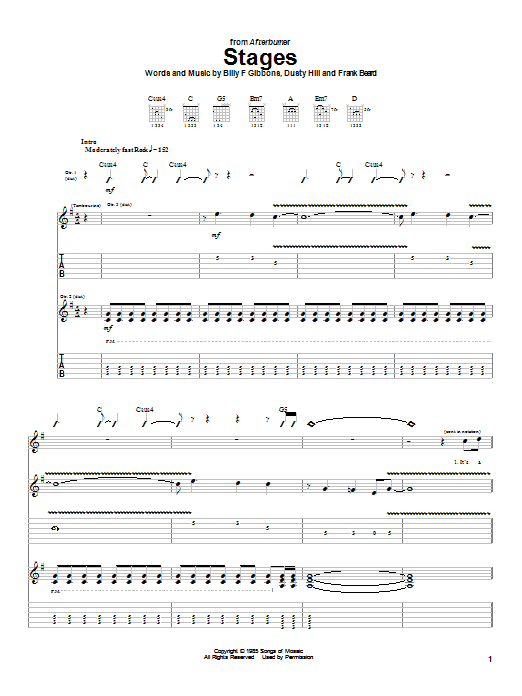 Product gallery: Page 1 of 1 Stages, ZZ Top