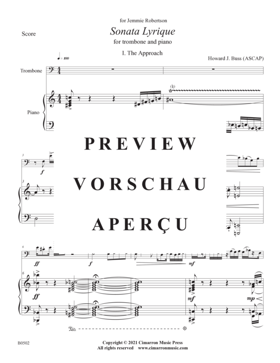 Product gallery: Page 4 of 21 Sonata Lyrique , , (trombone and piano)