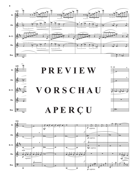 Produktgalerie: Seite 10 von 21 Wind Quintet , , (Holzbläserquintett)
