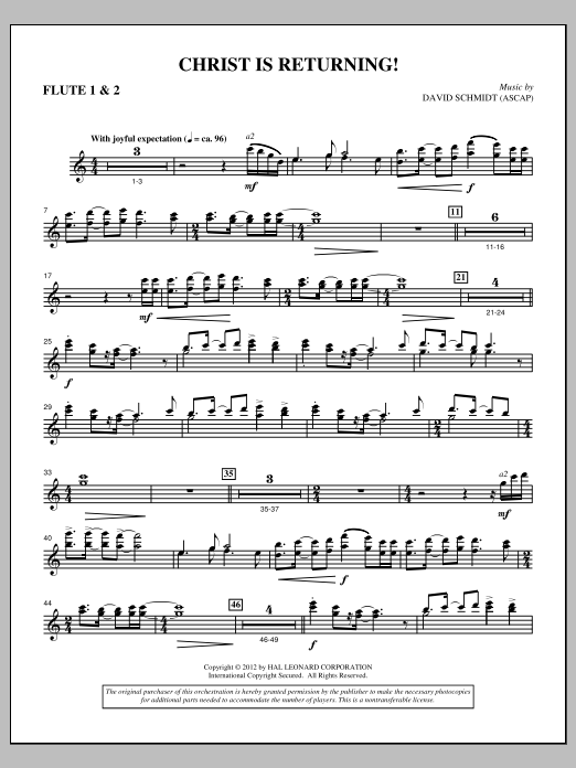 Product picture to: Christ Is Returning! - Flute 1 & 2