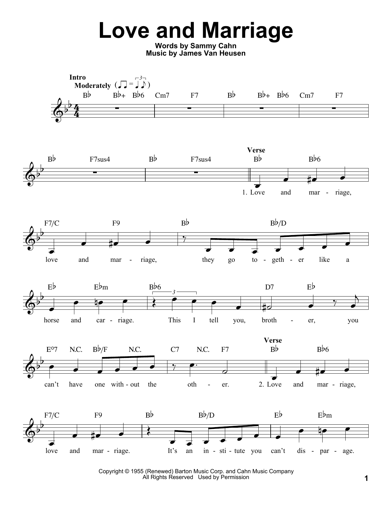 Product gallery: Page 1 of 1 Love And Marriage, Frank Sinatra