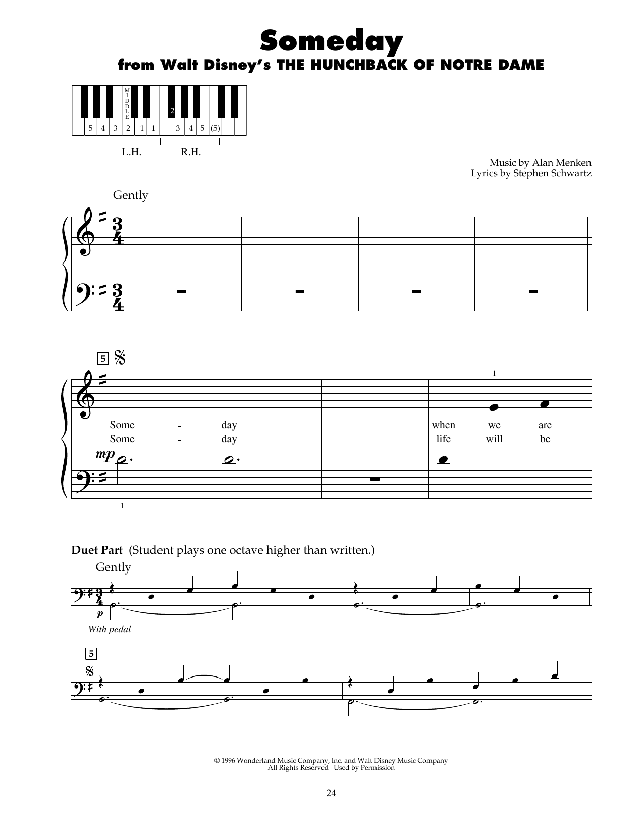 Produktbild zu: Someday (from The Hunchback Of Notre Dame)