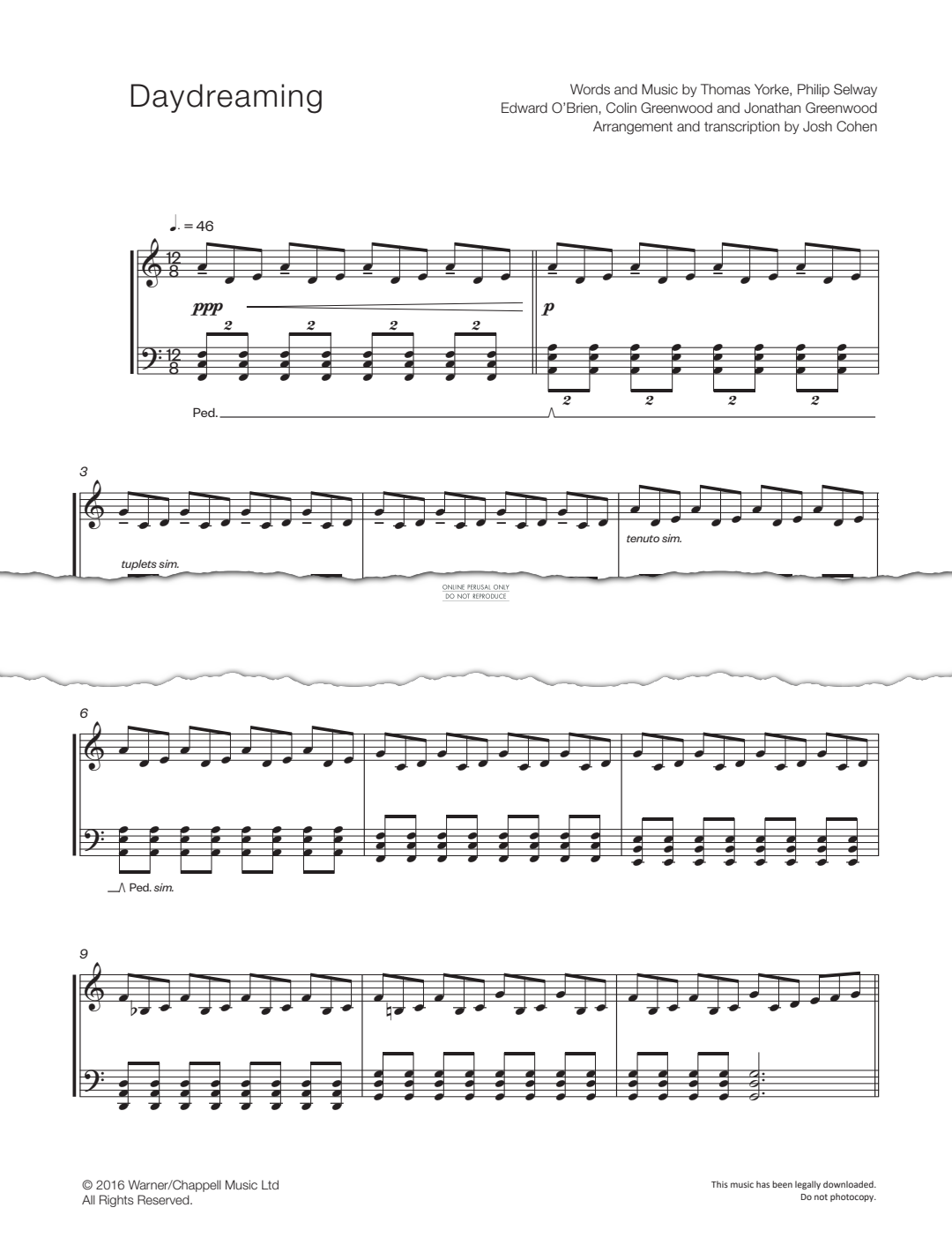 Produktgalerie: Seite 1 von 1 Daydreaming, Josh Cohen, Klavier