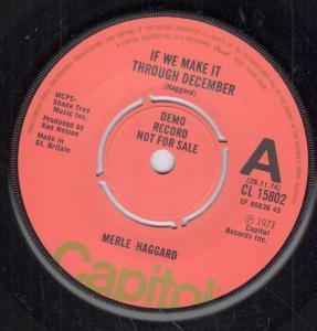 cover: If We Make It Through December, Merle Haggard, Gitarre