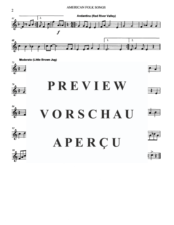Produktgalerie: Seite 10 von 11 American Folk Songs, , Blechbläser Quartett