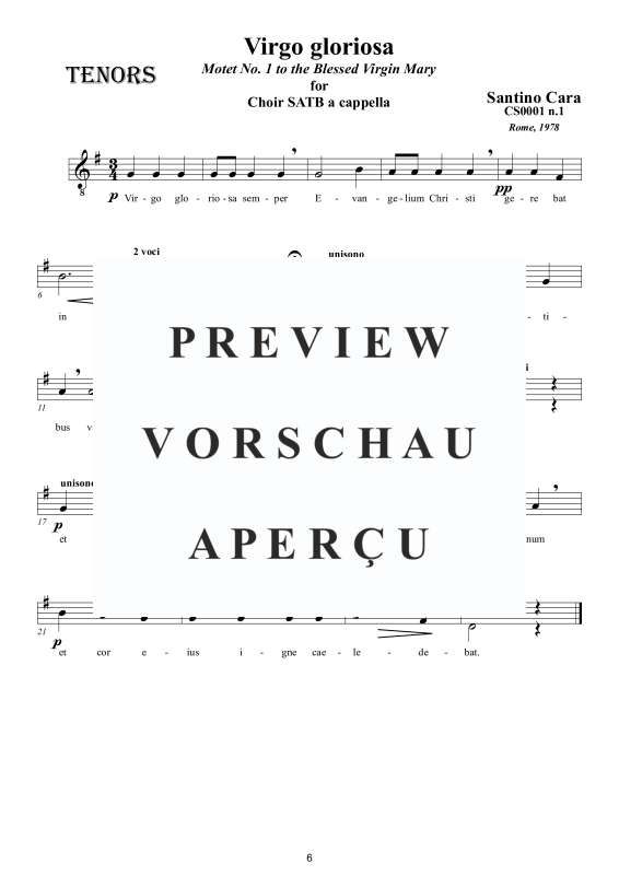 Produktgalerie: Seite 7 von 8 Virgo gloriosa - Motette, , Gemischter Chor a capella