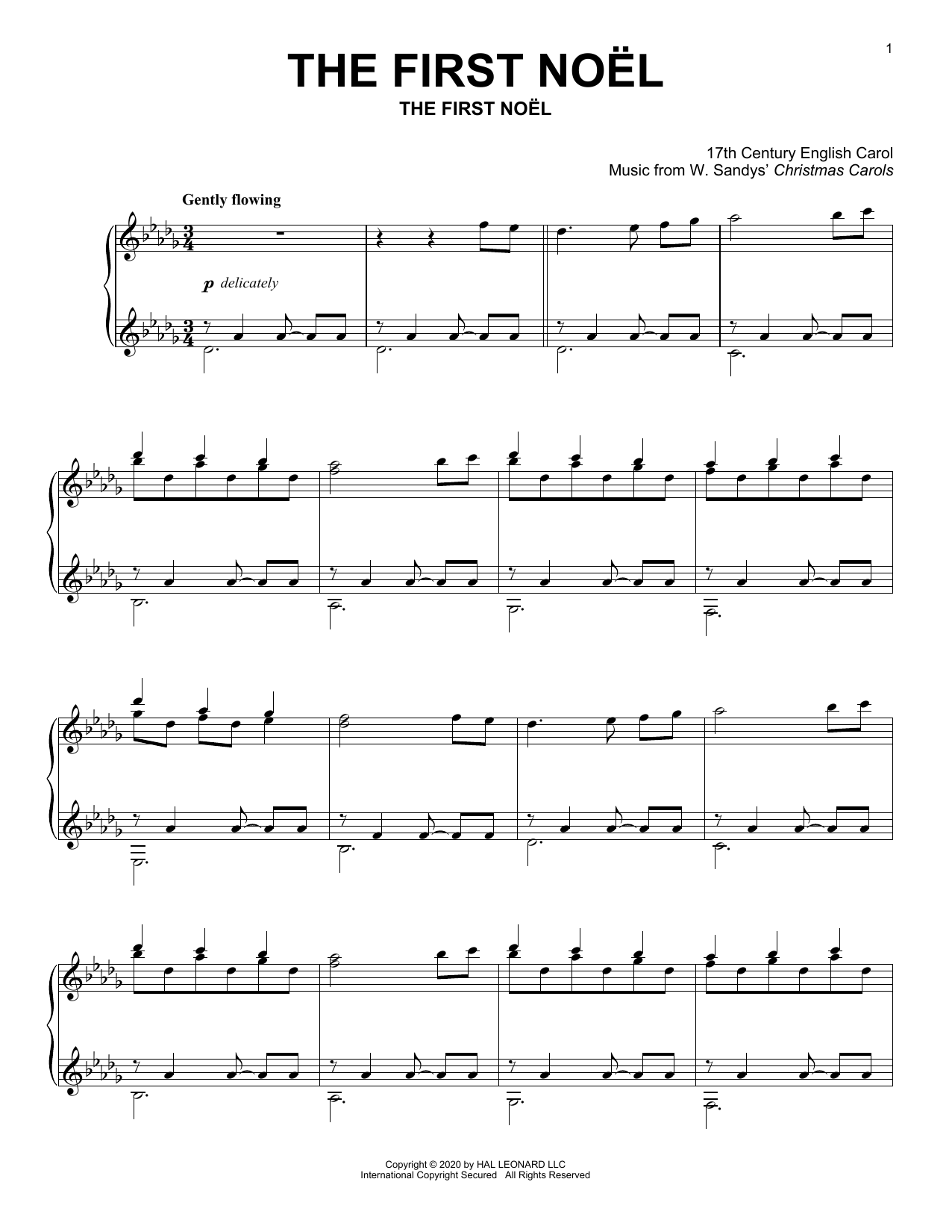 Product gallery: Page 1 of 1 The First Noel, 17th Century English Carol