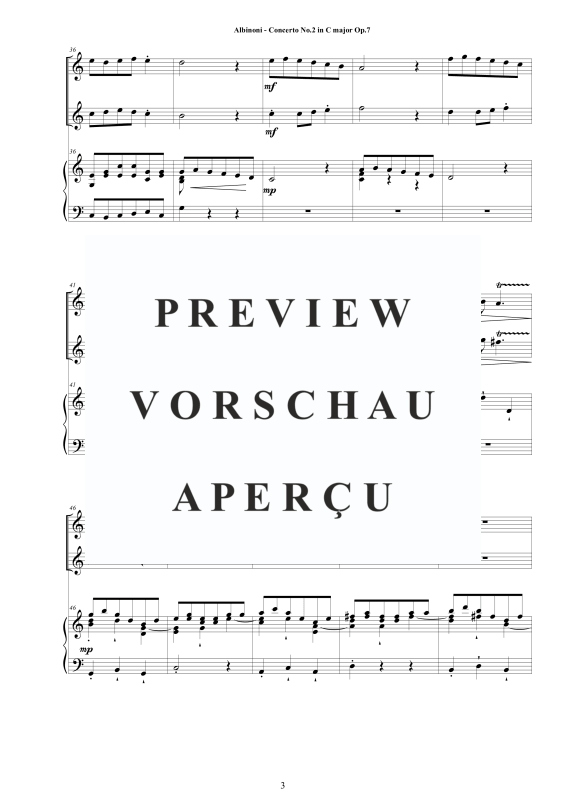 Product gallery: Page 4 of 11 Oboe Concerto No.2 in C-Dur Op.7, , 2 Oboes and Piano/Harpsichord
