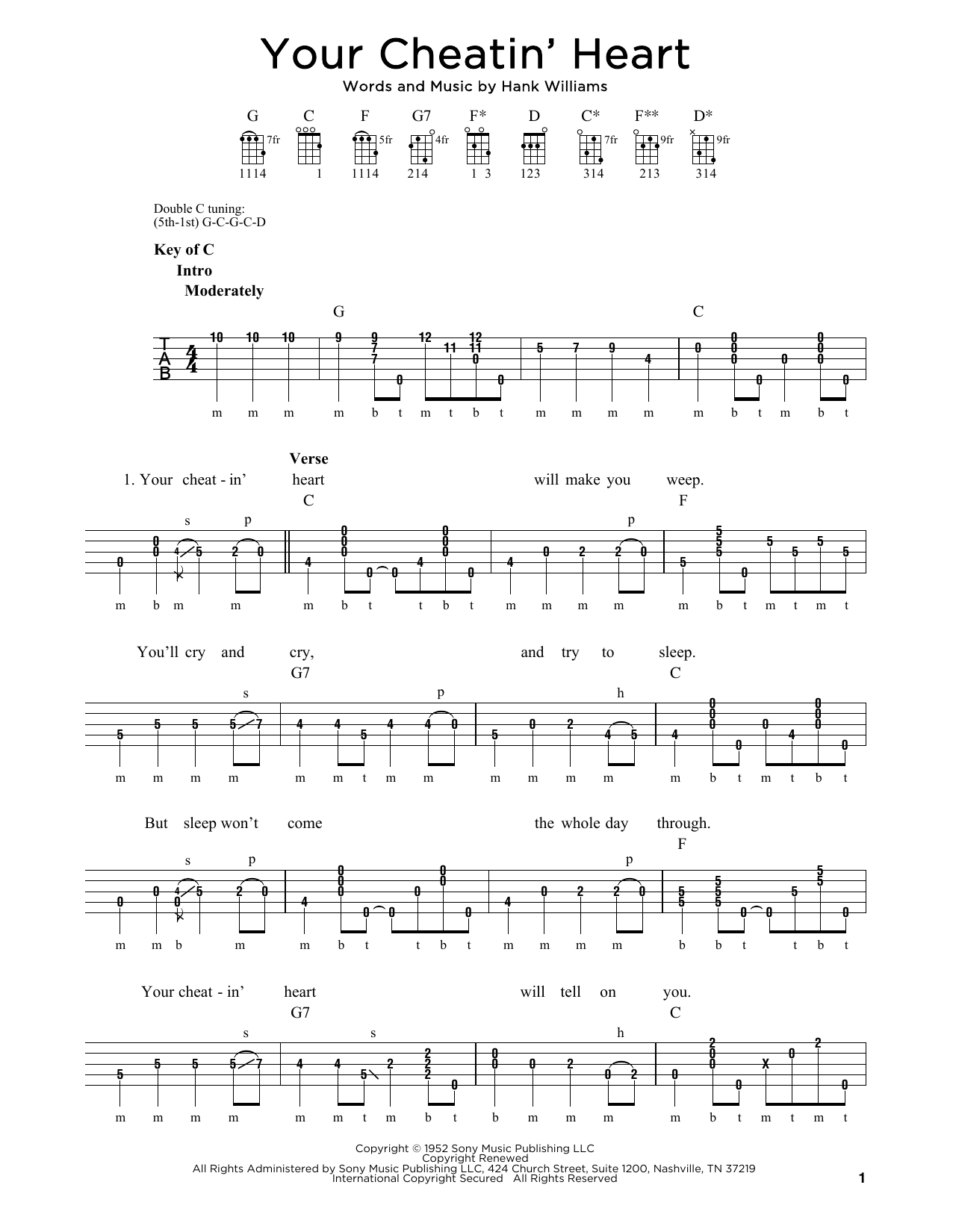 Produktgalerie: Seite 1 von 1 Your Cheatin' Heart, Hank Williams, Banjo