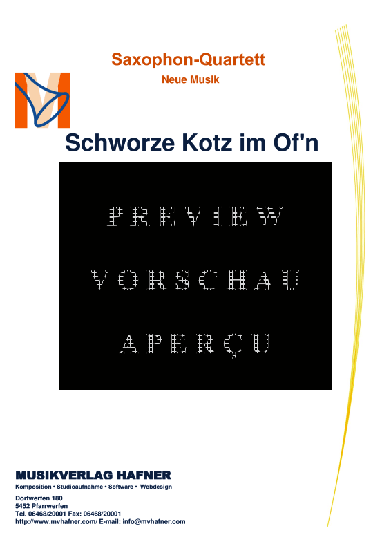 Product gallery: Page 4 of 11 Schworze Kotz im Ofn, , (Saxophone Quartet)