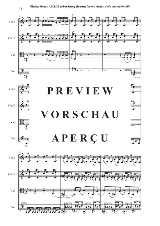 Produktgalerie: Seite 19 von 21 Amade: First String Quartet , , (Streicherquartett)