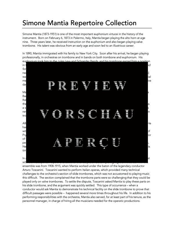 Product gallery: Page 4 of 11 Collection of Works for Euphonium and Piano, A, , (euphonium and piano)