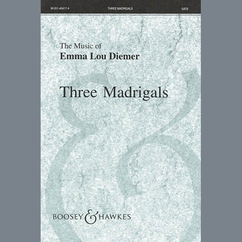 cover: Three Madrigals, Emma Lou Diemer, Chor