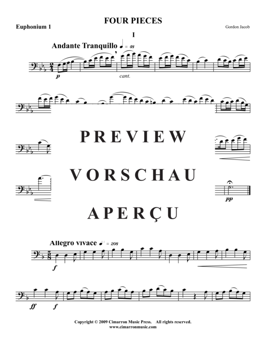 Product gallery: Page 6 of 21 Vier Stücke , , (Tuba Quartet: 2x Baritone, 2xTuba)