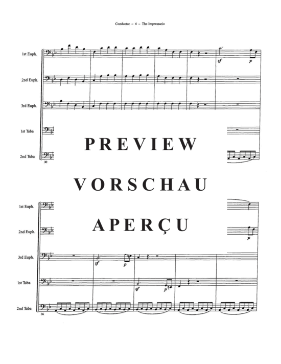 Product gallery: Page 8 of 21 Impresario Overture, The , , (Tuba Quintet EEETT)
