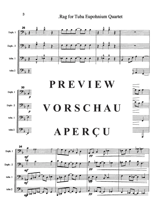 Product gallery: Page 5 of 15 Rag , , (Tuba Quartett EETT)