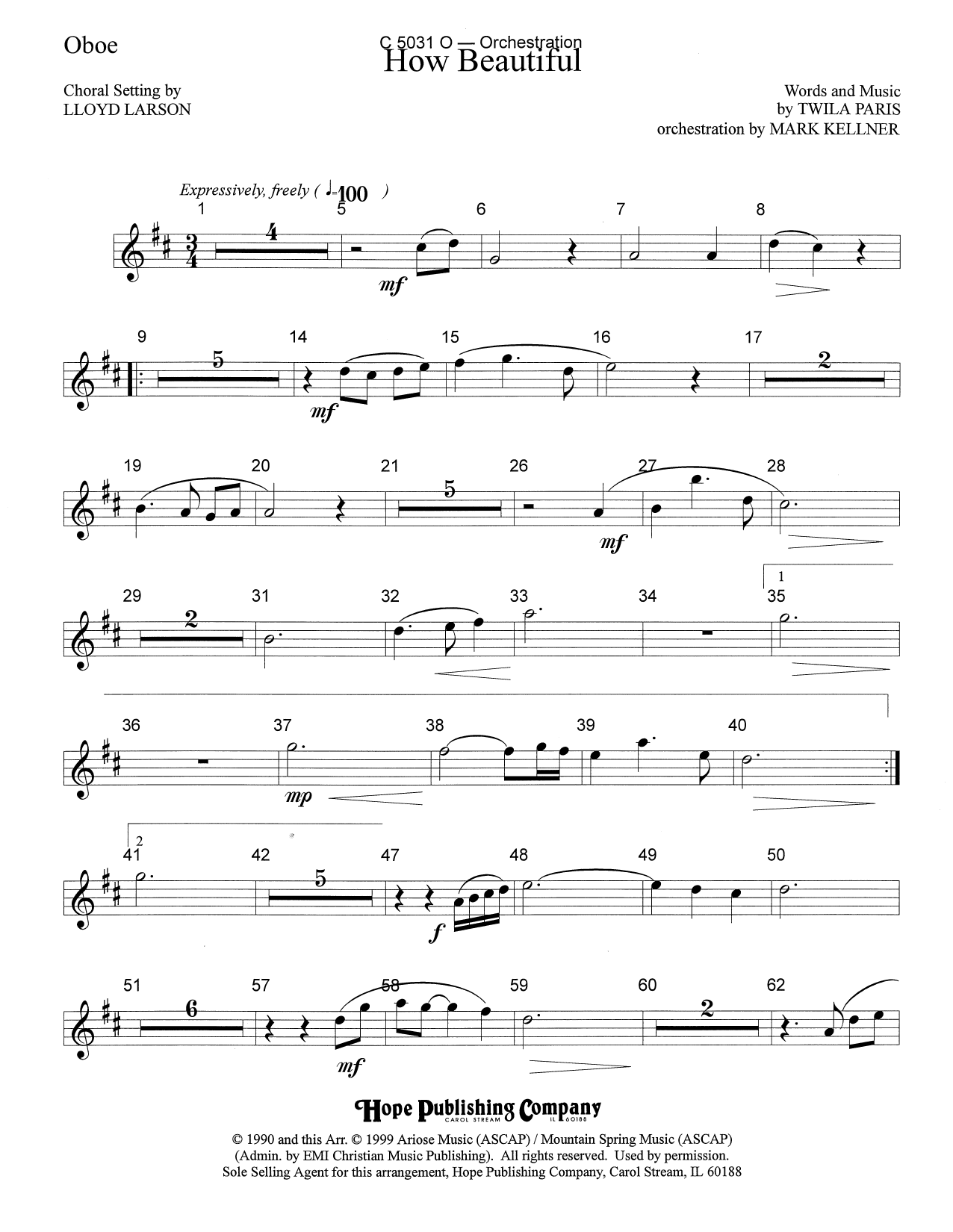 Product picture to: How Beautiful - Oboe
