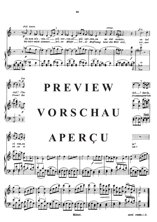 gallery: Che faro senza Euridice , Sieber Ferdinand, (Gesang mittel + Klavier)