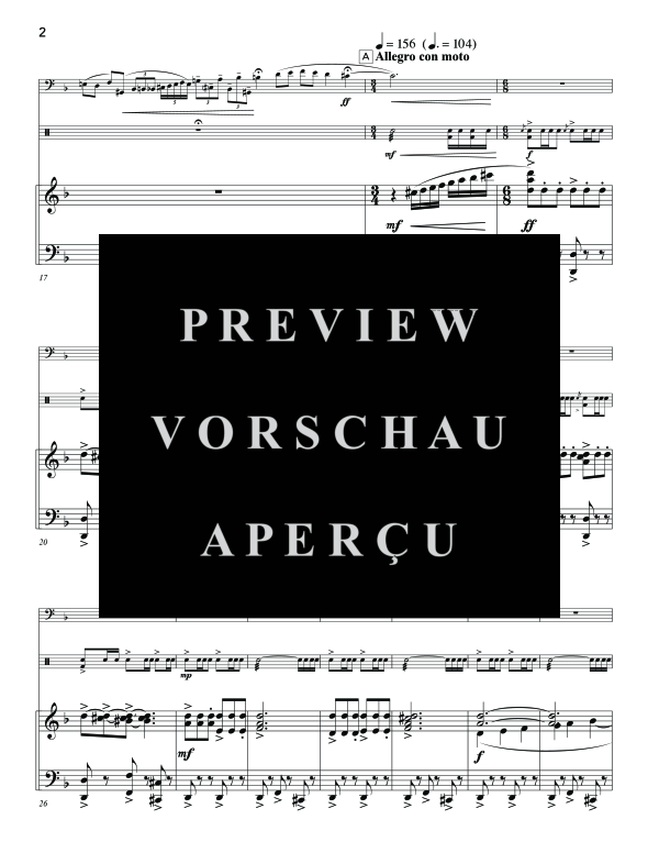 Product gallery: Page 6 of 11 Concerto a la mode, , (tuba percussion piano)