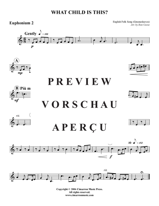 Product gallery: Page 7 of 9 What Child Is This? , , (Tuba Quartet: 2x Baritone, 2xTuba)