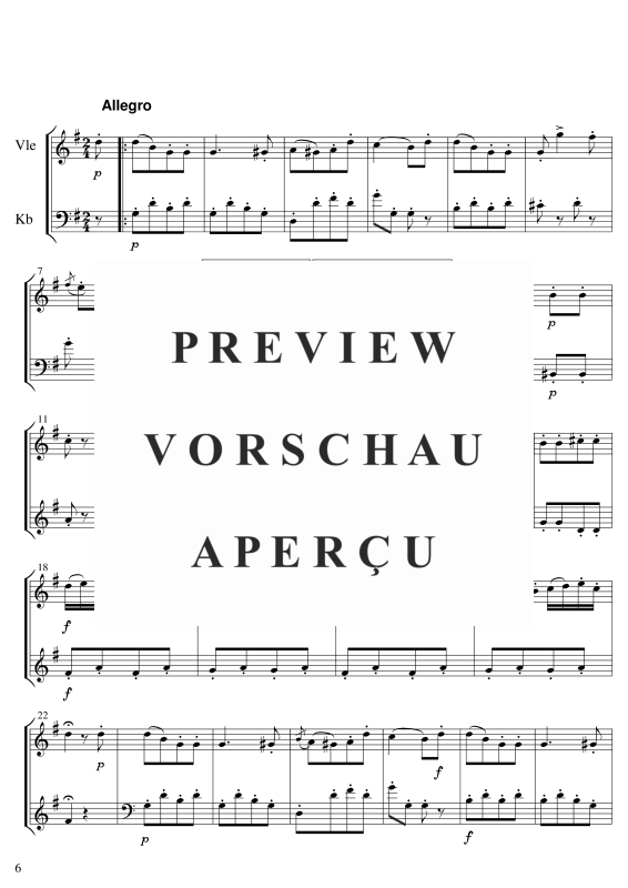 gallery: Sonate Nr 2, , Violine und Kontrabass