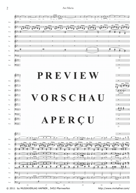 gallery: Ave Maria, , (Großes Blasorchester)