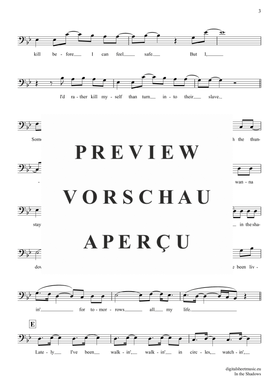 gallery: In The Shadows, Rasmus, Violoncello