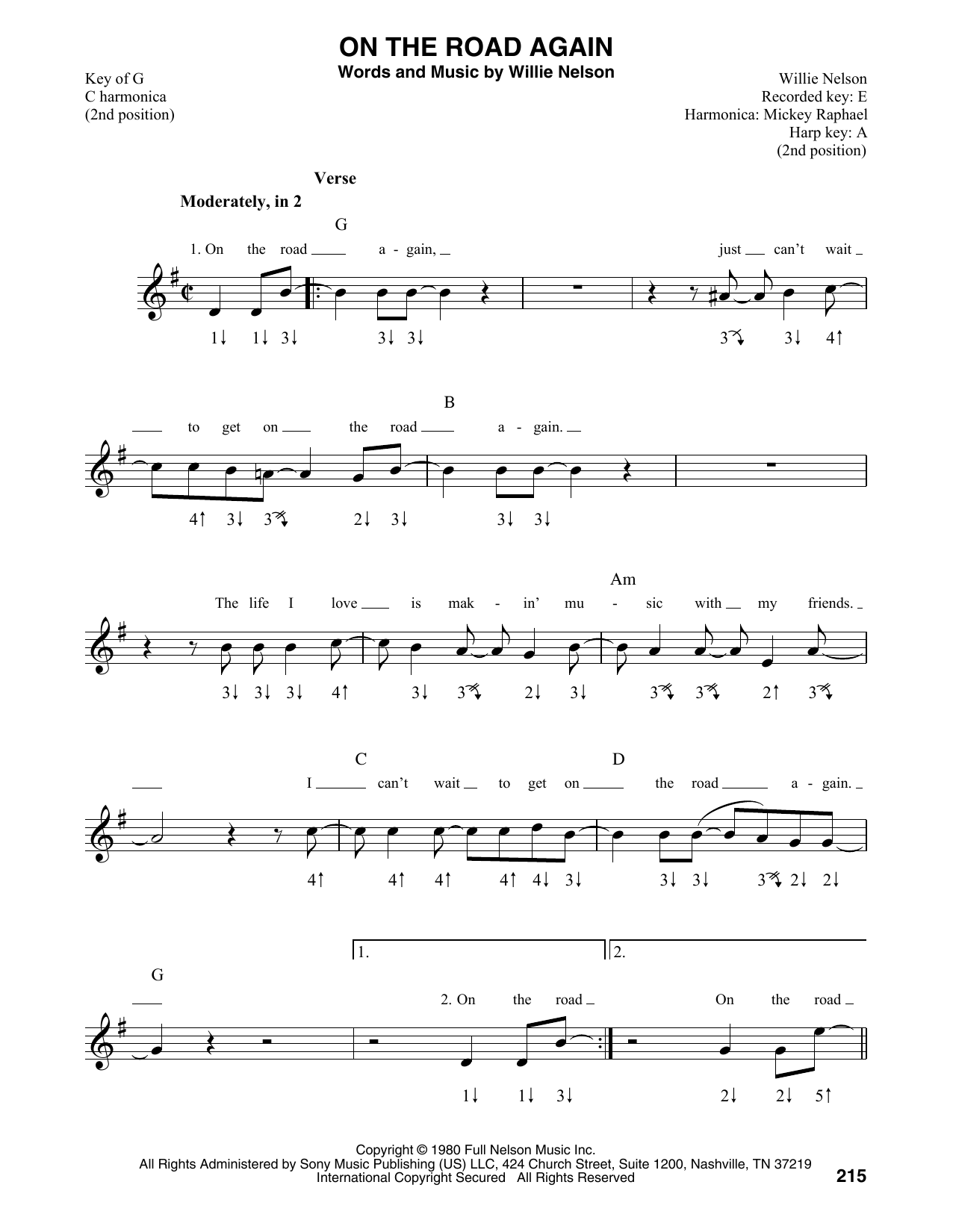 Product gallery: Page 1 of 1 On The Road Again, Willie Nelson