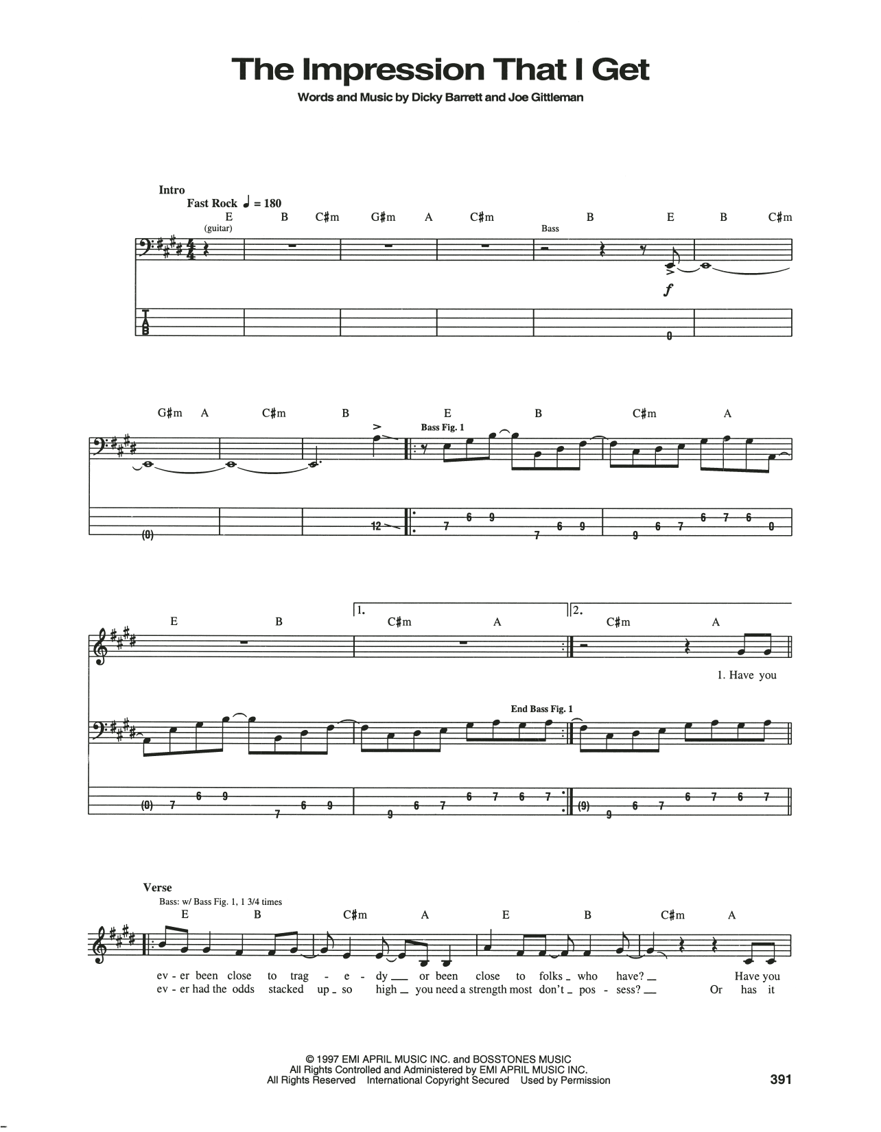 Produktbild zu:  The Impression That I Get - The Mighty Mighty Bosstones