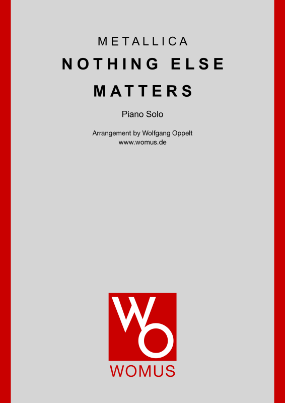 cover: Nothing Else Matters, Metallica, (piano solo)