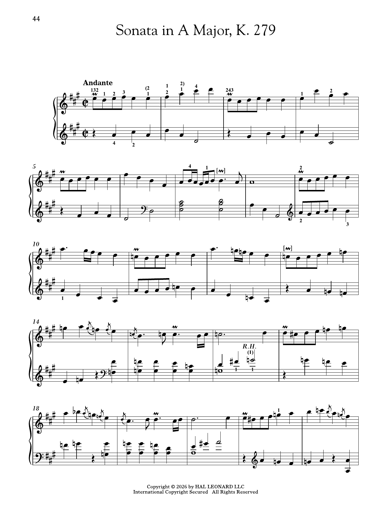 Produktgalerie: Seite 1 von 1 Sonata In A Major, K. 279, Domenico Scarlatti, Klavier