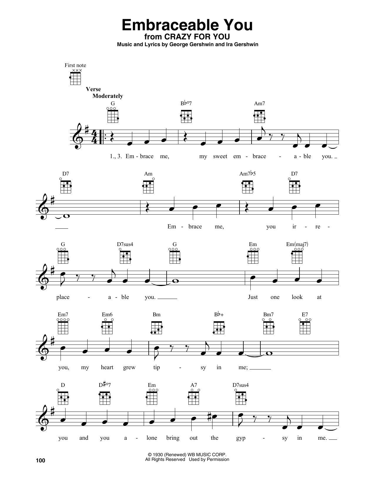 Product gallery: Page 1 of 1 Embraceable You, George Gershwin