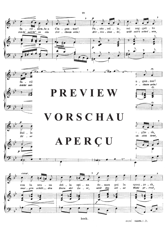 gallery: Se tu m´ami , Sieber Ferdinand, (Gesang hoch + Klavier)