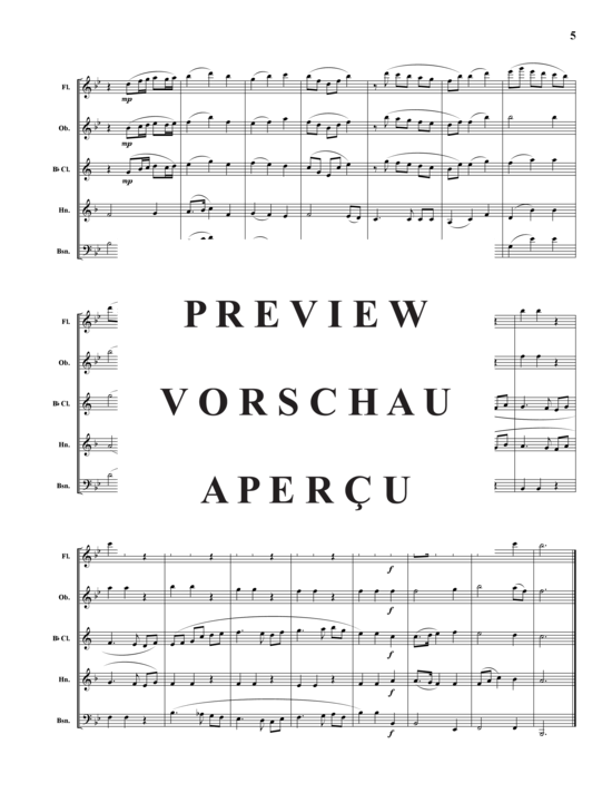 Produktgalerie: Seite 6 von 16 Hymn Suite , , (Holzbläser-Quintett)