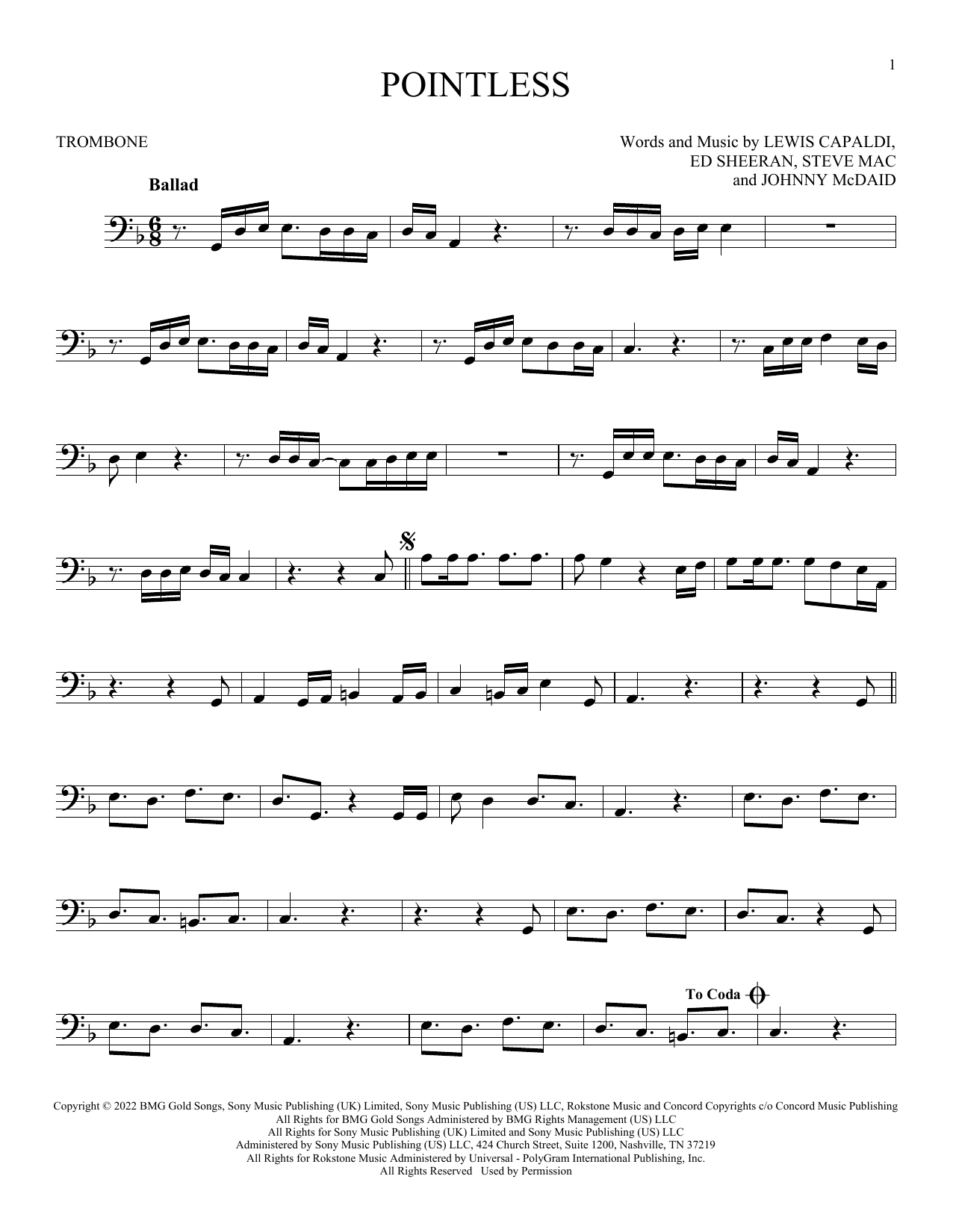 Product gallery: Page 1 of 1 Pointless, Lewis Capaldi